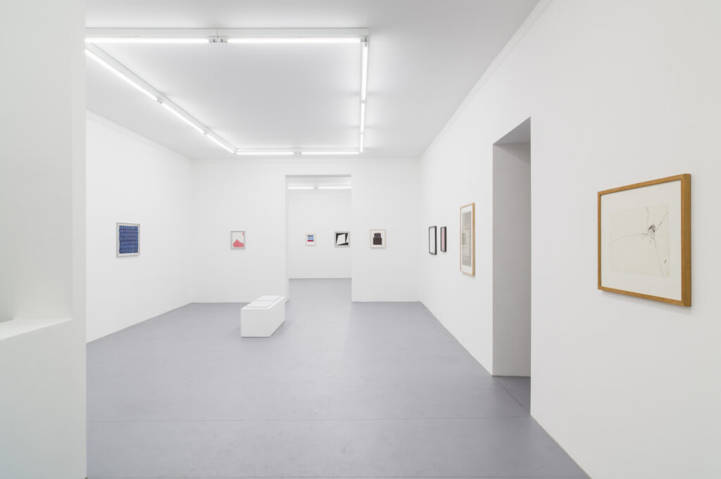 And I draw a line | Ausstellungsansicht / Exhibition view 2023 / 2024 | Courtesy the artists & estates of the artists & Galerie kajetan | Photo: Marcus Schneider