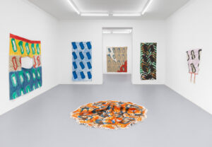Claude Viallat | Malereien III | Ausstellungsansicht / Exhibition view 2026 | Courtesy Claude Viallat & Galerie kajetan | Photo: Gunter Lepkowski