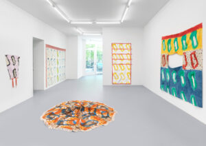 Claude Viallat | Malereien III | Ausstellungsansicht / Exhibition view 2026 | Courtesy Claude Viallat & Galerie kajetan | Photo: Gunter Lepkowski